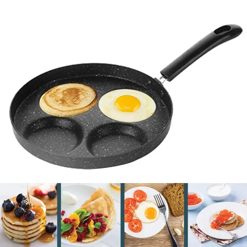 WALFOS Nonstick Frying Pan 4 Units Cookware Fry Pan for Egg Pancake Steak Cooking Pan Pot for Gas Cooker Grill Skillet Pan Walfos® Kitchenware