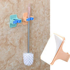 WALFOS Plastic Household Broom Mop Clip Storage Rack Holder Wall Sticker None Trace Holder Bathroom Rack Furniture Accessories Walfos® Kitchenware