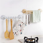 WALFOS Rustproof Bathroom Tools Organizer Towel Holder Key Hooks Kitchen Organizer Cupboard Storage Rack Shelf Walfos® Kitchenware