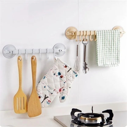 WALFOS Rustproof Bathroom Tools Organizer Towel Holder Key Hooks Kitchen Organizer Cupboard Storage Rack Shelf Walfos® Kitchenware