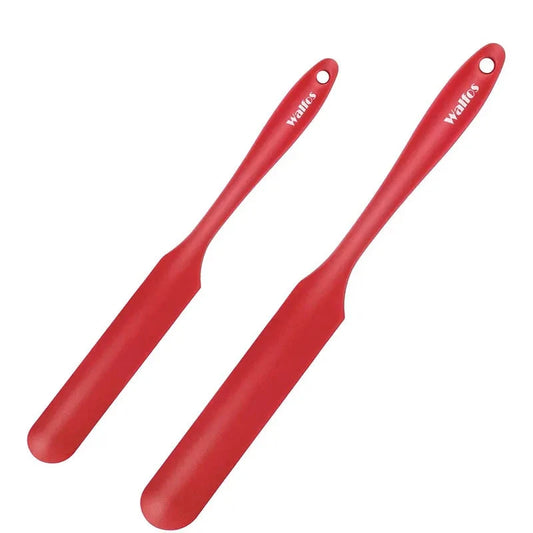 WALFOS Set of 2 Silicone Spatula Red High Heat Resistant Kitchen Spatulas Non-Stick Spatula for Baking Cooking Walfos® Kitchenware