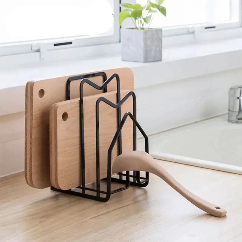 WALFOS Shelf Shelf Bracket Multi-Layer Anti-Rust Cutting Board Kitchen Storage Rack Pot Cover Bracket Iron Art Household Walfos® Kitchenware