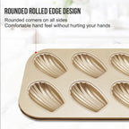 WALFOS Shell Shape Baking Mold Non-stick Carbon Steel Shell Baking Mould Biscuit Chocolate Bakeware Tools Bakeware For Kitchen Walfos® Kitchenware