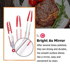 WALFOS Silicone Food Tong Stainless Steel Kitchen Tongs Silicone Non-Slip Cooking Clip Clamp BBQ Salad Tools Kitchen Accessories Walfos® Kitchenware