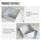 WALFOS Square Toast Cake Mold Aluminum Alloy High Temperature Resistant Easy To Demould and Tools Kitchen Baking Tools Walfos® Kitchenware