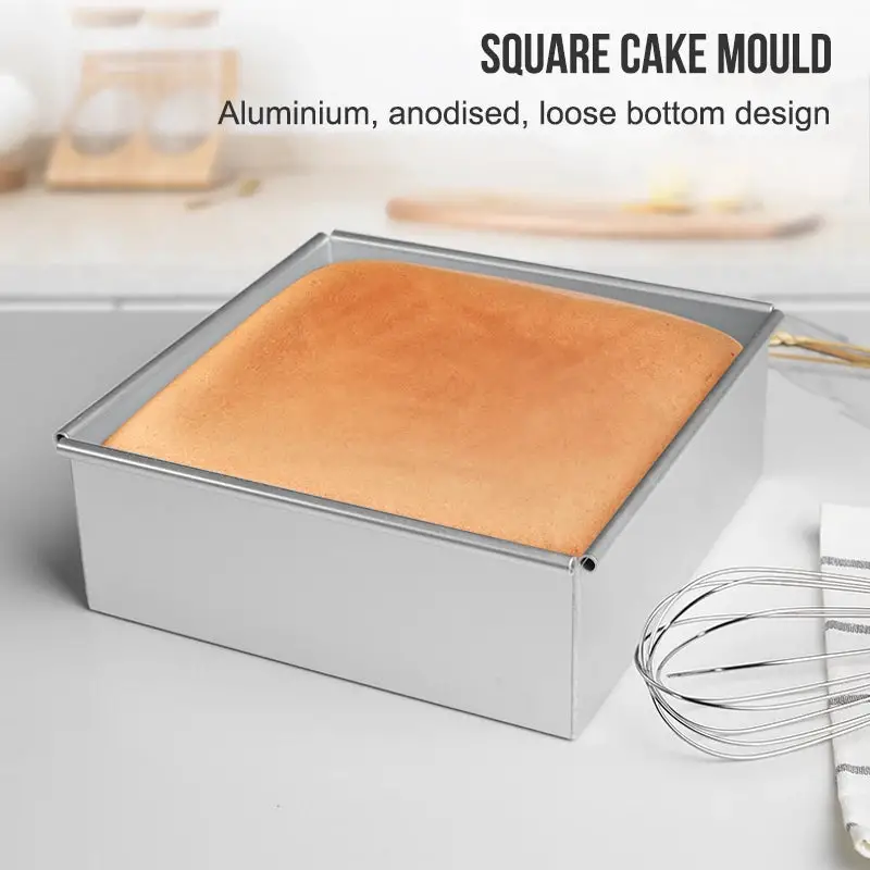 WALFOS Square Toast Cake Mold Aluminum Alloy High Temperature Resistant Easy To Demould and Tools Kitchen Baking Tools Walfos® Kitchenware