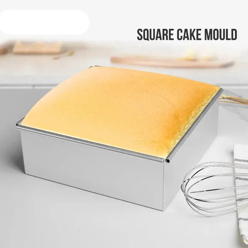 WALFOS Square Toast Cake Mold Aluminum Alloy High Temperature Resistant Easy To Demould and Tools Kitchen Baking Tools Walfos® Kitchenware