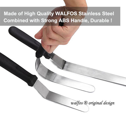 WALFOS Stainless Steel Butter Cake Cream Knife Spatula for Cake Smoother Icing Frosting Spreader Fondant Pastry Cake Decorating Walfos® Kitchenware