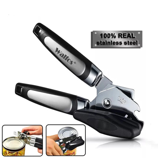 WALFOS Stainless Steel Manual Cans Opener Professional Ergonomic Opener For Cans Side Cut Can Opener Manual Walfos® Kitchenware