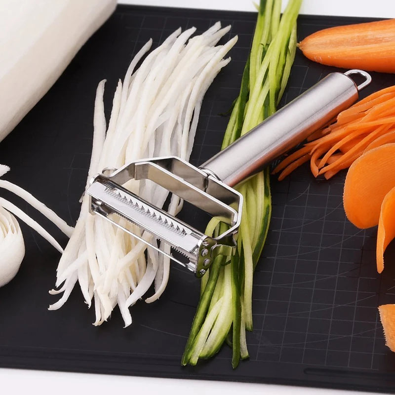 WALFOS Stainless Steel Multi-function Peeler Slicer Vegetable Fruit Potato Cucumber Grater Portable Sharp Kitchen Accessories Walfos® Kitchenware