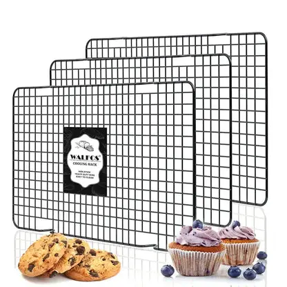 WALFOS Stainless Steel Nonstick Cooling Rack Cooling Grid Baking Tray For Biscuit/Cookie/Pie/Bread/Cake Baking Rack Hot Sale Walfos® Kitchenware