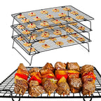 WALFOS Stainless Steel Nonstick Wire Grid Baking Tray Cake Cooling Rack Oven Kitchen Pizza Bread Barbecue Cookie Biscuit Holder Walfos® Kitchenware
