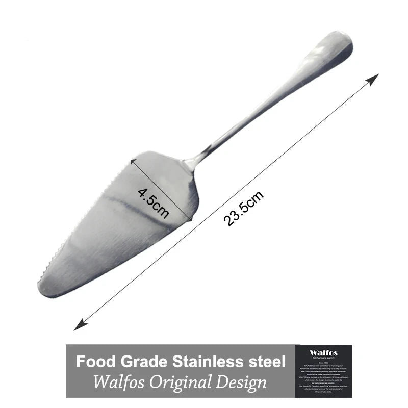 WALFOS Stainless Steel Serrated Edge Cake Server Blade Cutter Pie Pizza Cake Cutter Shovel Kitchen Baking Pastry Spatulas Walfos® Kitchenware