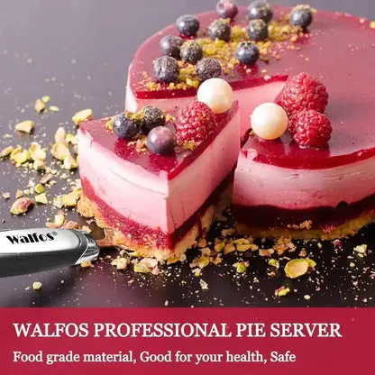 WALFOS Stainless Steel Serrated Edge Cake Server Blade Cutter Pie Pizza Server Cake Cutter Shovel Kitchen Baking Pastry Spatulas Walfos® Kitchenware