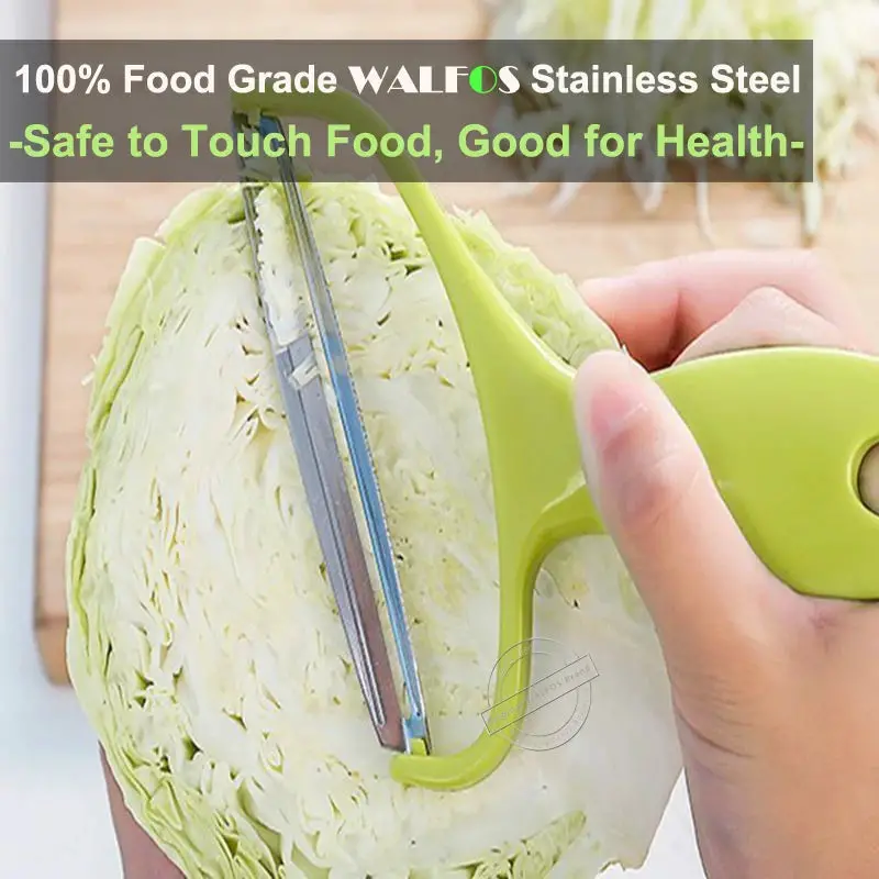 WALFOS Stainless Steel Vegetable Peeler Cabbage Wide Mouth Graters Salad Potato Slicer Cutter Fruit Knife Kitchen Cooking Tools Walfos® Kitchenware