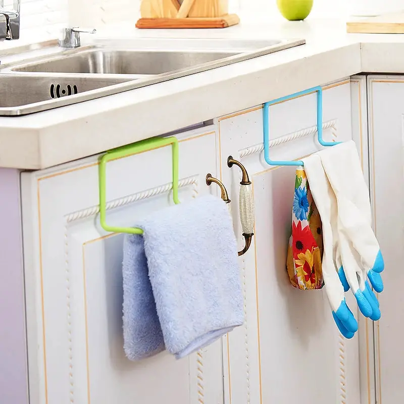 WALFOS Storage Holders Towel Rack Hanging Holder Organizer Bathroom Kitchen Cabinet Cupboard Hanger Rangement Walfos® Kitchenware