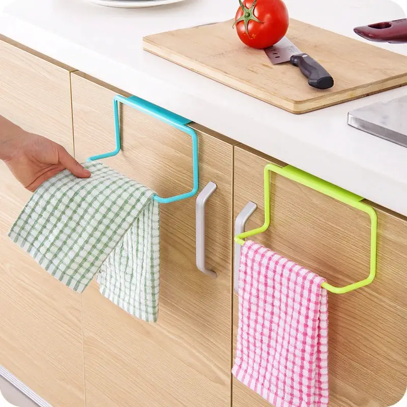 WALFOS Storage Holders Towel Rack Hanging Holder Organizer Bathroom Kitchen Cabinet Cupboard Hanger Rangement Walfos® Kitchenware