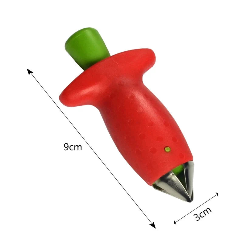 WALFOS Strawberry Hullers Metal Plastic Fruit Remove Stalks Device Tomato Stalks Strawberry Knife Stem Remover Fruit Slicer Walfos® Kitchenware