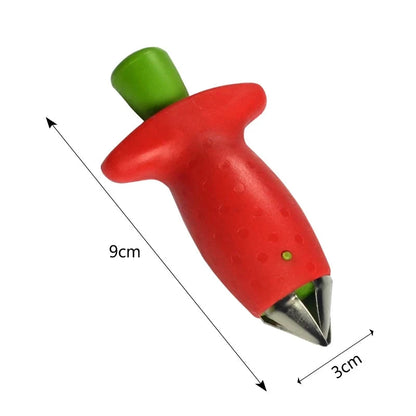 WALFOS Strawberry Hullers Metal Plastic Fruit Remove Stalks Device Tomato Stalks Strawberry Knife Stem Remover Fruit Slicer Walfos® Kitchenware