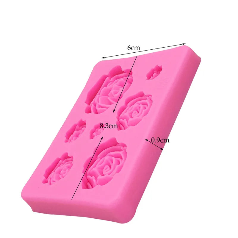 WALFOS Sugarcraft Rose Flower Silicone Mold Fondant Mold Cake Mold Cake Chocolate Mold Wedding Cake Decorating Tools Walfos® Kitchenware