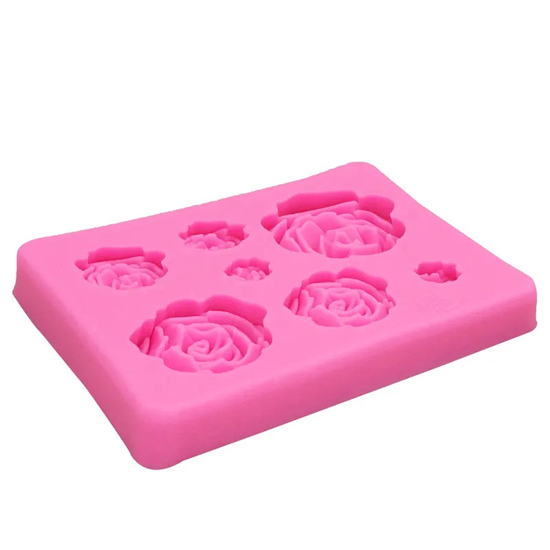 WALFOS Sugarcraft Rose Flower Silicone Mold Fondant Mold Cake Mold Cake Chocolate Mold Wedding Cake Decorating Tools Walfos® Kitchenware