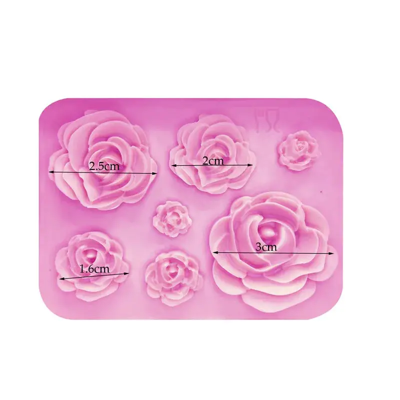 WALFOS Sugarcraft Rose Flower Silicone Mold Fondant Mold Cake Mold Cake Chocolate Mold Wedding Cake Decorating Tools Walfos® Kitchenware