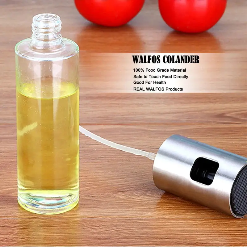 WALFOS Ultimate Glass Oil Sprayer & Dispenser: Premium BPA-Free Stainless Steel Mister for Healthy Cooking, Baking, Salad & BBQ - Eco-Friendly Kitchen Tool Walfos® Kitchenware