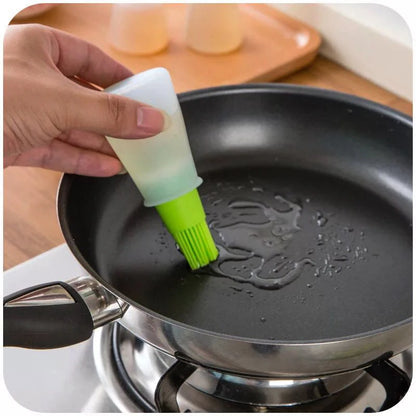 WALFOSNEW Portable Oil Bottle Barbecue Brush Silicone KitchenBBQCooking Tool Baking Pancake Barbecue Camping Accessories Gadgets Walfos® Kitchenware