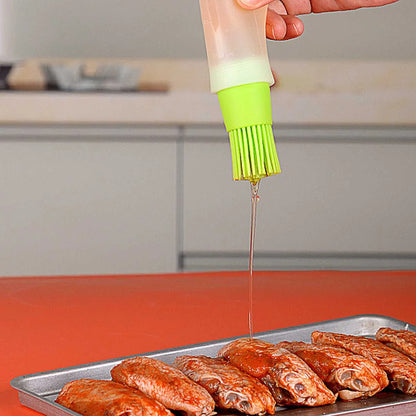 WALFOSNEW Portable Oil Bottle Barbecue Brush Silicone KitchenBBQCooking Tool Baking Pancake Barbecue Camping Accessories Gadgets Walfos® Kitchenware