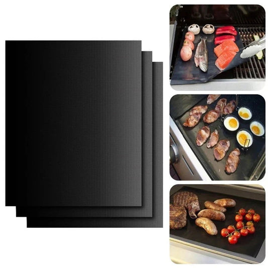 WALFOS 0.2mm Thick Ptfe Barbecue Grill Mat 33*40cm Non-Stick Reusable Baking BBQ Grill Mats Sheet Grill Foil BBQ Liner - Walfos® Kitchenware