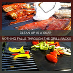 WALFOS 0.2mm Thick Ptfe Barbecue Grill Mat 33*40cm Non-Stick Reusable Baking BBQ Grill Mats Sheet Grill Foil BBQ Liner - Walfos® Kitchenware
