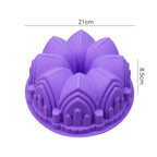 WALFOS 1PC Big Crown Castle Silicone Cake Mold 3D Birthday Cake Pan Decorating Tools Large Bread Fondant DIY Baking Pastry Tool - Walfos® Kitchenware