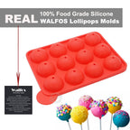 WALFOS 1 Pc Eco-Friendly Silicone Cake Pop Mold Cupcake Lollipop Mold Sticks Baking Tray Stick Tool Cake Mold Pan - Walfos® Kitchenware