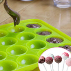 WALFOS 1 Pc Eco-Friendly Silicone Cake Pop Mold Cupcake Lollipop Mold Sticks Baking Tray Stick Tool Cake Mold Pan - Walfos® Kitchenware