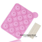 WALFOS 1 Pc Eco-Friendly Silicone Cake Pop Mold Cupcake Lollipop Mold Sticks Baking Tray Stick Tool Cake Mold Pan - Walfos® Kitchenware