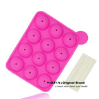 WALFOS 1 Pc Eco-Friendly Silicone Cake Pop Mold Cupcake Lollipop Mold Sticks Baking Tray Stick Tool Cake Mold Pan - Walfos® Kitchenware
