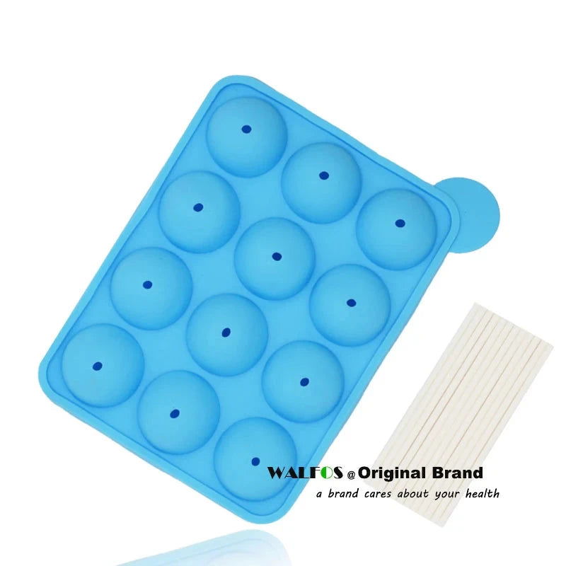 WALFOS 1 Pc Eco-Friendly Silicone Cake Pop Mold Cupcake Lollipop Mold Sticks Baking Tray Stick Tool Cake Mold Pan - Walfos® Kitchenware