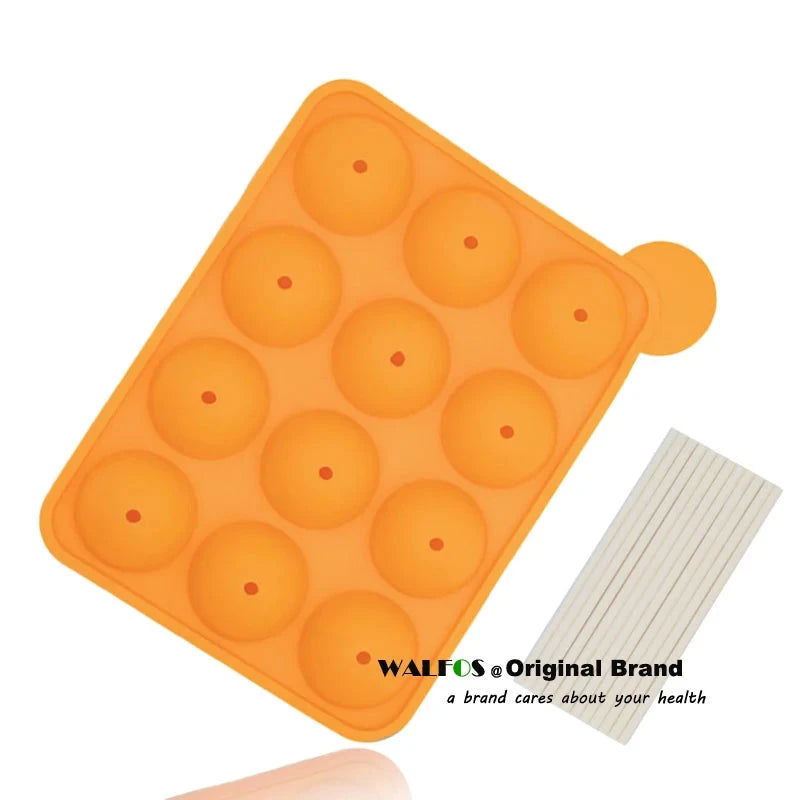 WALFOS 1 Pc Eco-Friendly Silicone Cake Pop Mold Cupcake Lollipop Mold Sticks Baking Tray Stick Tool Cake Mold Pan - Walfos® Kitchenware
