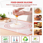 WALFOS 1 Piece 50x70cm Non Stick Silicone Baking Mats Sheet  Liner Pad Baking Mat Oven Pasta Kitchen Tools - Walfos® Kitchenware