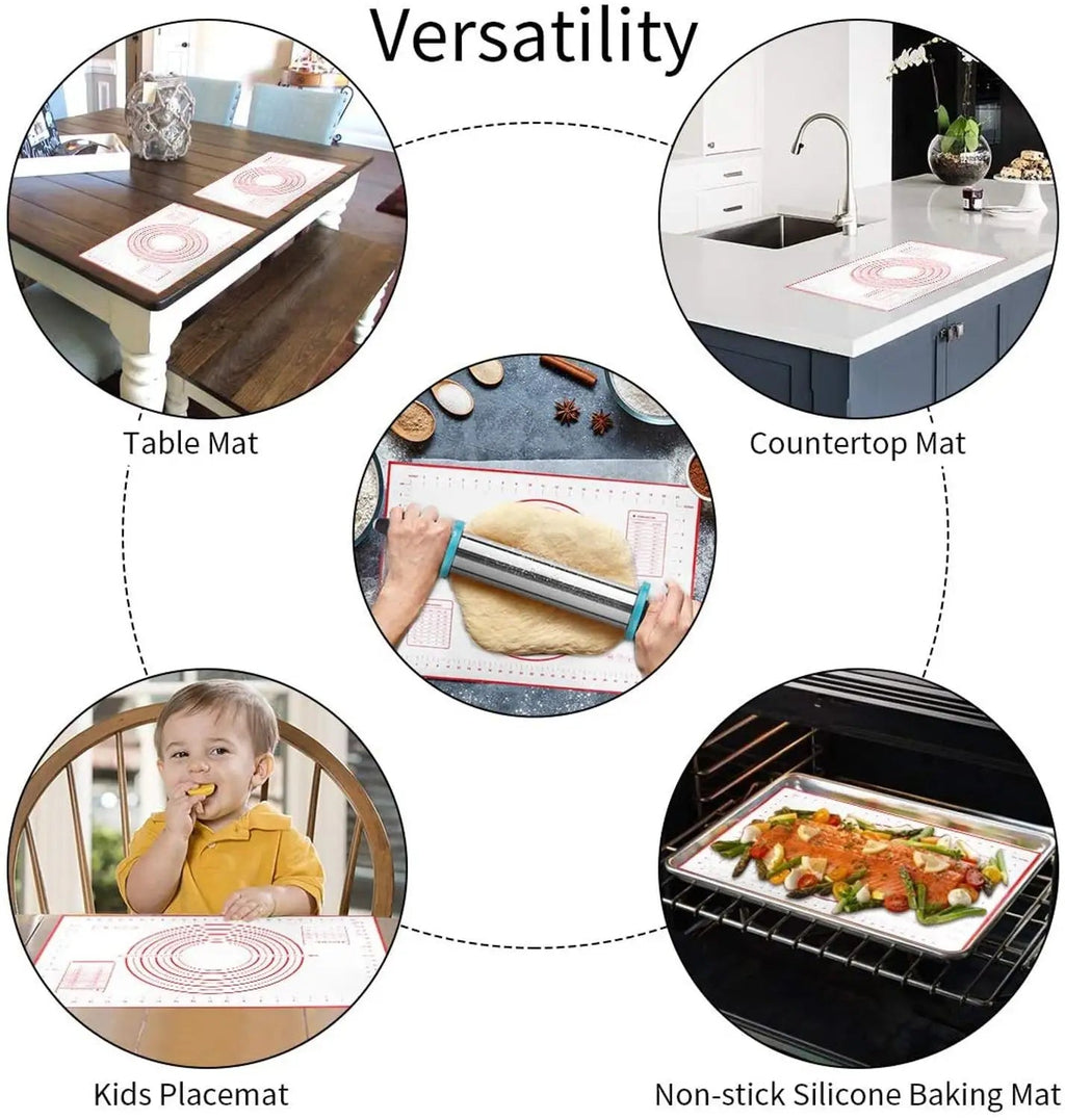 WALFOS 1 Piece 50x70cm Non Stick Silicone Baking Mats Sheet  Liner Pad Baking Mat Oven Pasta Kitchen Tools - Walfos® Kitchenware