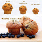 WALFOS 1 Piece Cake Tools Fondant  Bakeware Silicone Metal Non-Stick 6 Cups Cupcake Baking Tray Mousse Cake Mold Muffin Pan - Walfos® Kitchenware