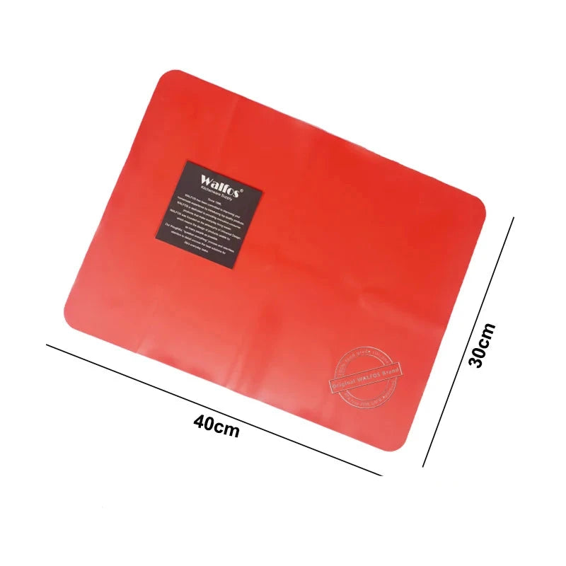 WALFOS 1 Piece Food Grade Baking Mat Heat Resistance Table Placemat Pad Silicone Oven Mat Heat Insulation Pad Bakeware Table Mat - Walfos® Kitchenware