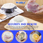 WALFOS 1 Piece Food Grade Keeping Food Fresh Wrap Reusable High Stretch Silicone Food Wraps Seal Vacuum Bowl Cover Stretch Lids - Walfos® Kitchenware