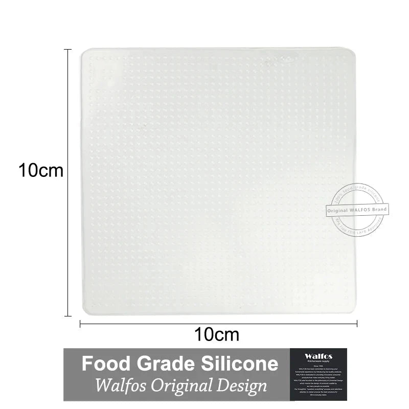 WALFOS 1 Piece Food Grade Keeping Food Fresh Wrap Reusable High Stretch Silicone Food Wraps Seal Vacuum Bowl Cover Stretch Lids - Walfos® Kitchenware