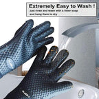 WALFOS 1 Piece Long Silicone Kitchen Gloves-BBQ Grill Gloves Heat Resistant Cooking Gloves For Grilling Microwave Oven Mitts Gloves - Walfos® Kitchenware