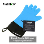 WALFOS 1 Piece Long Silicone Kitchen Gloves-BBQ Grill Gloves Heat Resistant Cooking Gloves For Grilling Microwave Oven Mitts Gloves - Walfos® Kitchenware