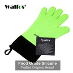 WALFOS 1 Piece Long Silicone Kitchen Gloves-BBQ Grill Gloves Heat Resistant Cooking Gloves For Grilling Microwave Oven Mitts Gloves - Walfos® Kitchenware