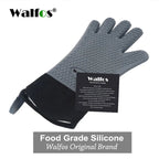 WALFOS 1 Piece Long Silicone Kitchen Gloves-BBQ Grill Gloves Heat Resistant Cooking Gloves For Grilling Microwave Oven Mitts Gloves - Walfos® Kitchenware