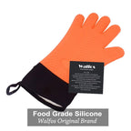 WALFOS 1 Piece Long Silicone Kitchen Gloves-BBQ Grill Gloves Heat Resistant Cooking Gloves For Grilling Microwave Oven Mitts Gloves - Walfos® Kitchenware