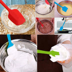 WALFOS 1 Piece Silicone Scraper Silicone Spatula Silicone Baking Scraper / Kitchen Scraper Silicone Mold Bakeware - Walfos® Kitchenware